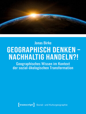 cover image of Geographisch denken--nachhaltig handeln?!